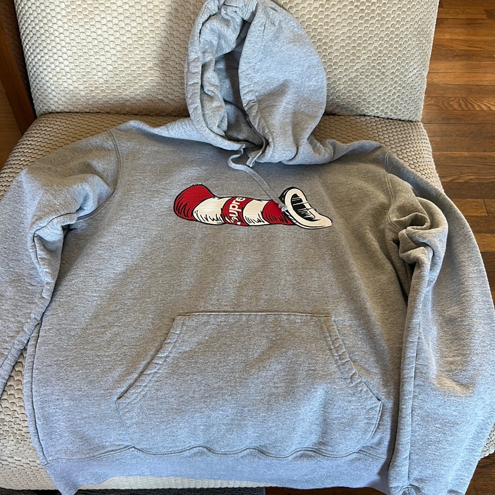 Supreme Cat in the Hat Hooded Sweatshirt.